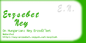 erzsebet ney business card